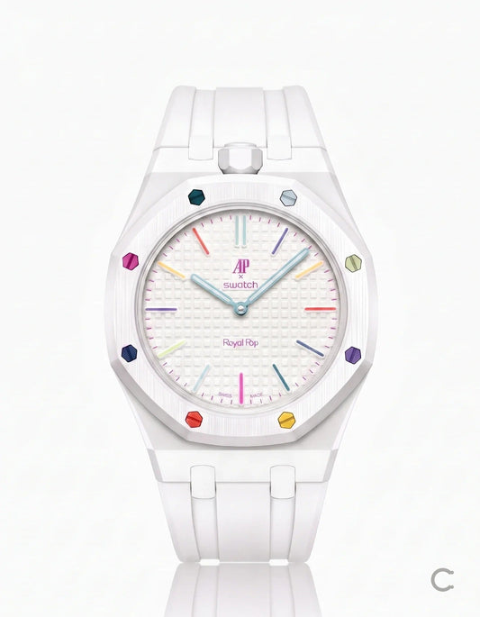 Royal Pop Huit Blanc con cinturino e cassa Cinturia